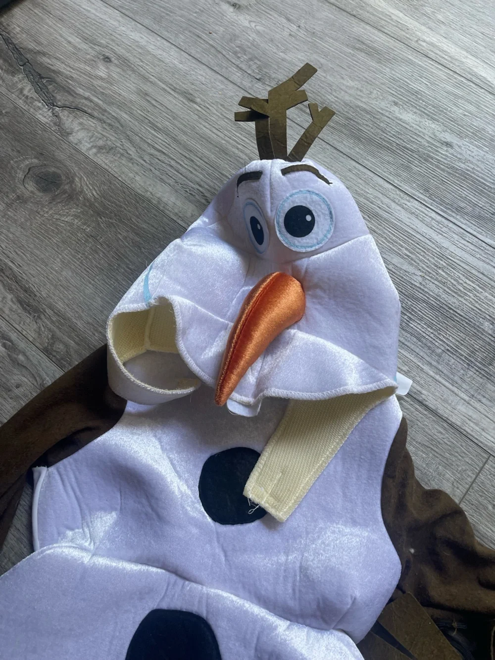 Disney White and Brown Snowman Costume for Kids Olaf 3-4 T